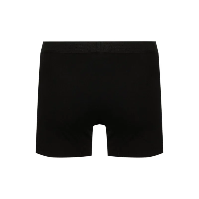 VERSACE 90s Logo Ribbed Long Boxers-1
