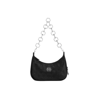 PHILIPP PLEIN Monogram pattern Satin Shoulder Bag