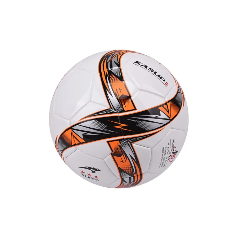 KASUP Size 5 Soccer PU Unisex White Orange-2