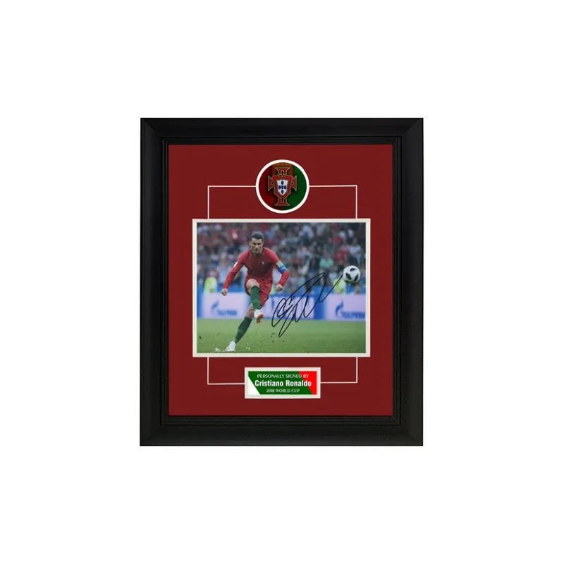 Three For 2018 World Cup Portugal Team Signed Photo Piece Framed With SA Certificate-2