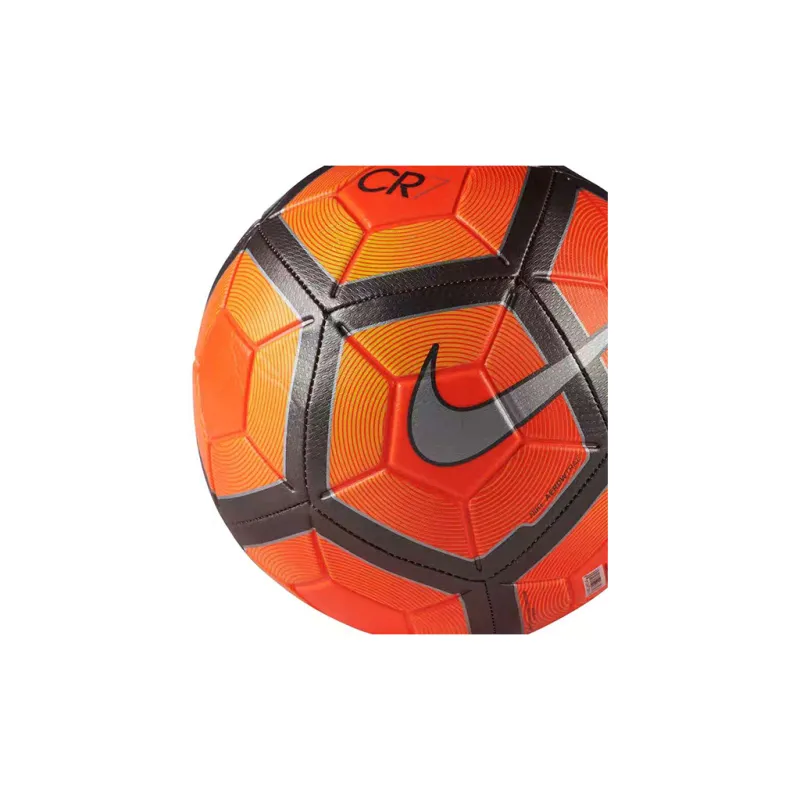 Nike Size 5 Soccer Rubber Unisex Dark Red Pie With Orange And Silver Filling-2