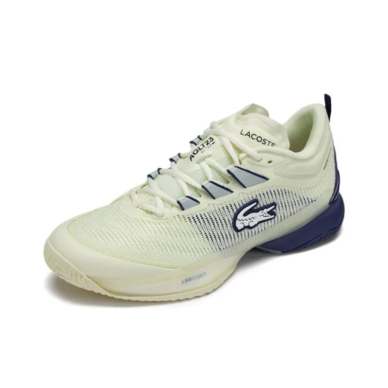 LACOSTE Low Top Casual Shoes Men's Light Yellow-1
