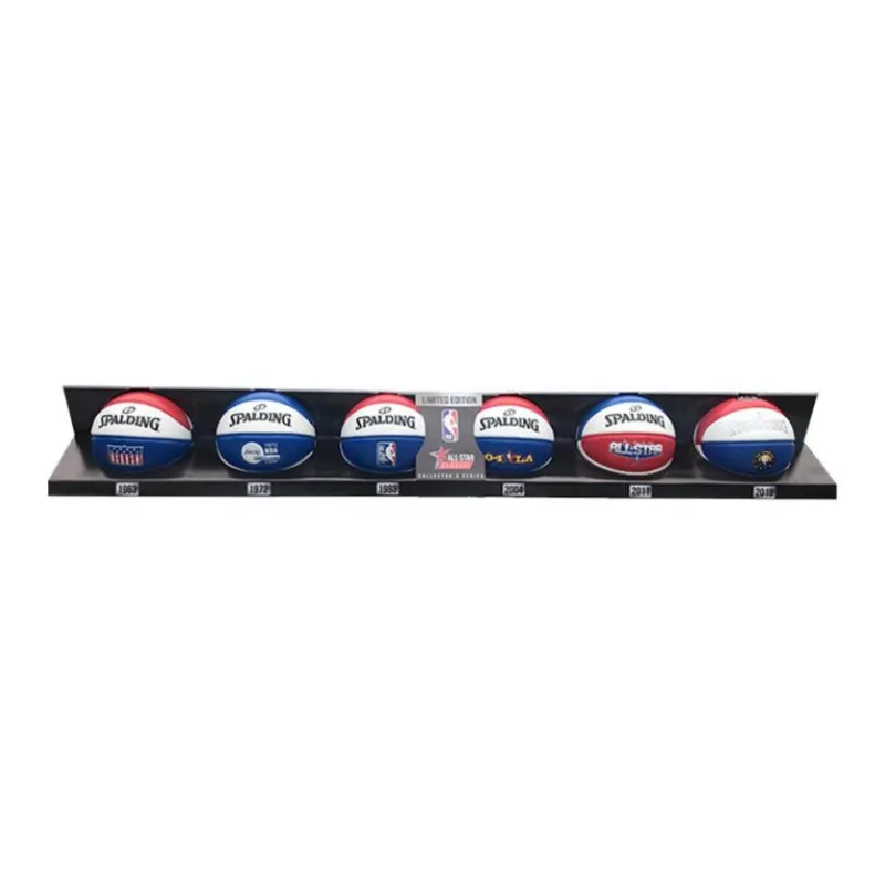SPALDING PU Basketball Red Blue White Stripes Size 1 Training Unisex-3