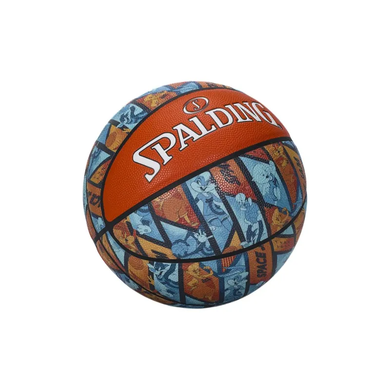 SPALDING PU Basketball Blue Orange Size 7 Training Unisex-4