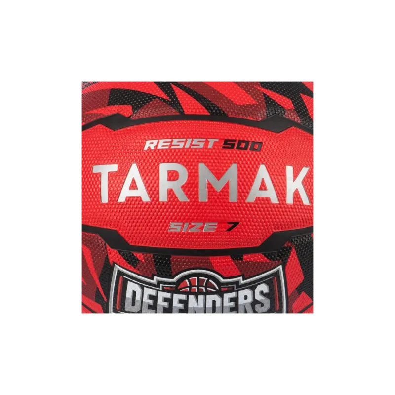 DECATHLON Rubber Basketball Red Black Size 7 Training Unisex-2