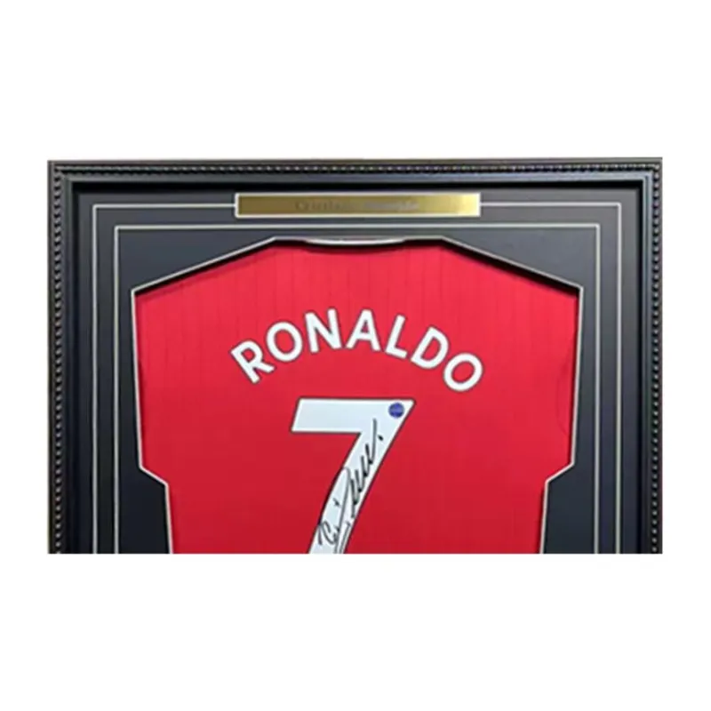 Yi Shot Jersey Ronaldo Includes EM Certificate Framed For Collecting-2