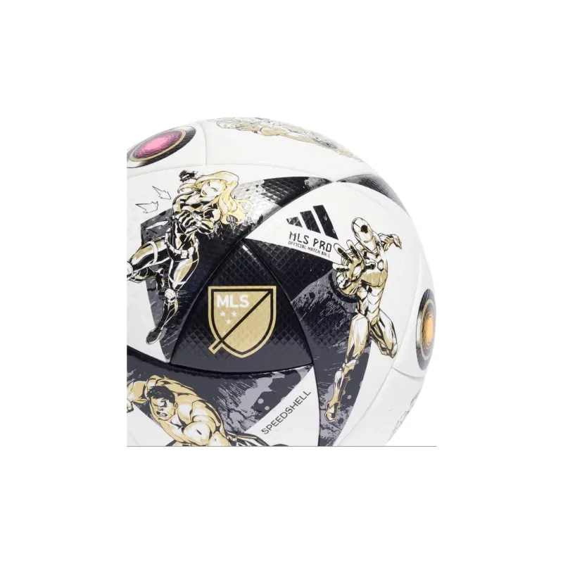 Adidas Match Ball Soccer Seamless Thermal-bonding Unisex Black White Metallic Iron Gray Gold-4