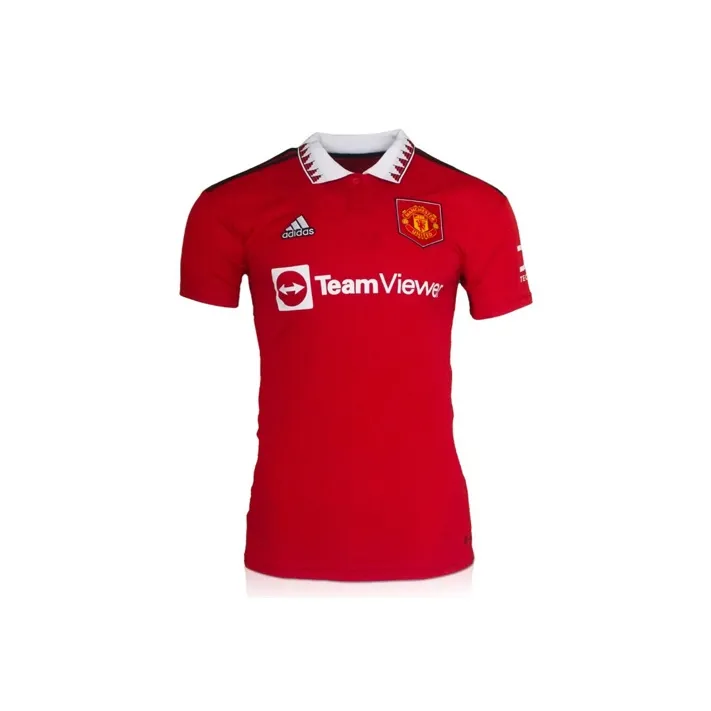 Three For Ziggs Signed Manchester United 2022-23 Season Jersey EM Certificate Framed And Mounted-3