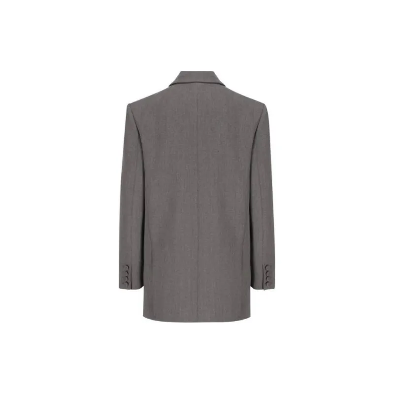 Valentino Double-Breasted Long-Sleeved Jacket-1
