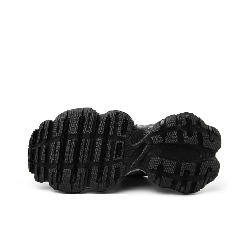 JEEP SPIRIT Slip Resistant, Breathable, Height Increasing Low Top Chunky Sneakers Men's Black-7