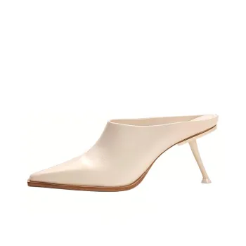 CULT GAIA Slip-Resistant Wrap-toe Slippers Women's White