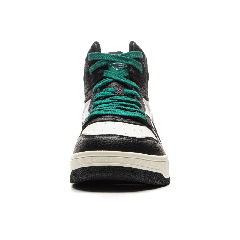 LiNing Tianji SOFT HI Anti-Slip Wear-Resistant Mid-Top Skateboard Shoes Men's White Black Green-4