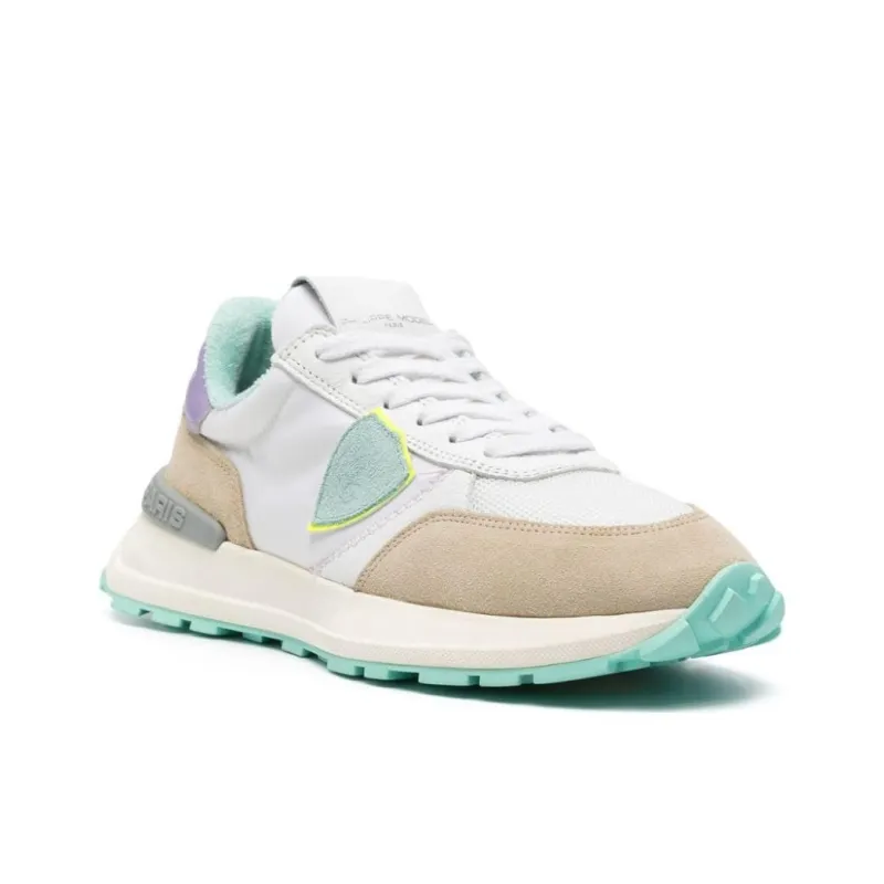 PHILIPPE MODEL Slip Resistant Low Top Casual Shoes Women's White Purple-2
