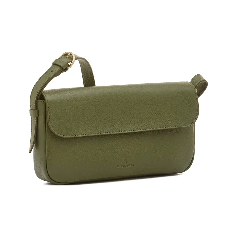 Il Bisonte Cow Leather Crossbody Bag Shoulder Bag Women's Cypress Color-1