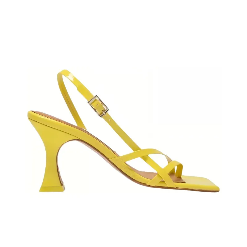 MIISTA Strap Sandals Women's Yellow-1