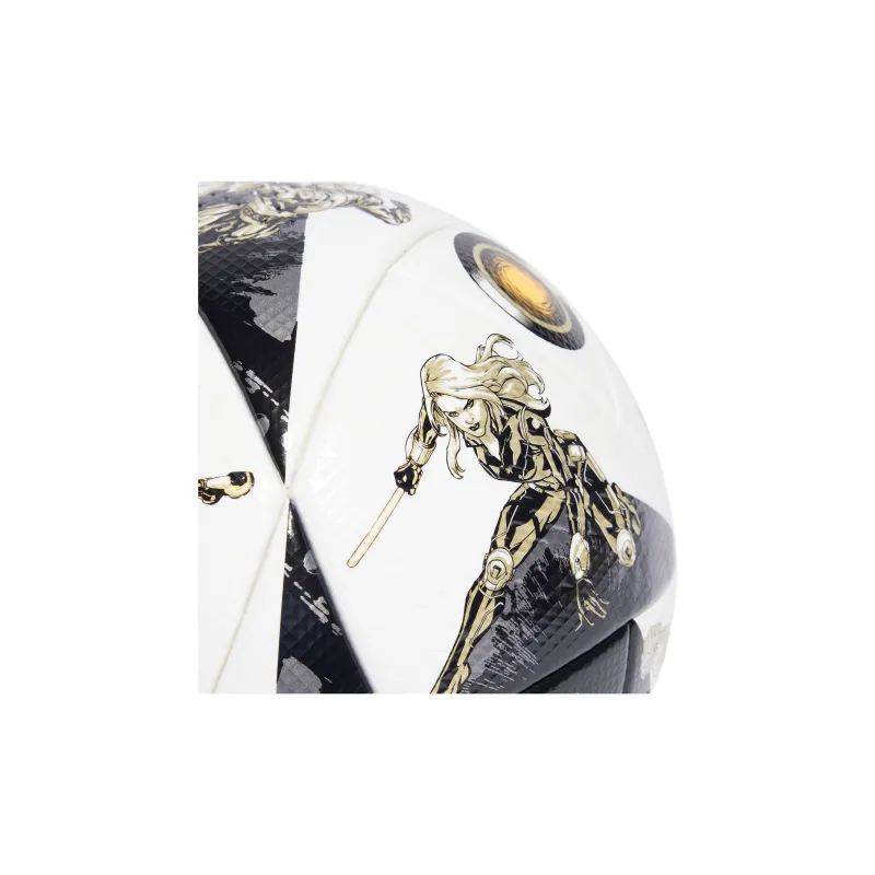 Adidas Match Ball Soccer Seamless Thermal-bonding Unisex Black White Metallic Iron Gray Gold-3