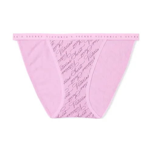 Victoria's Secret Stretch Cotton String Bikini Panty / V S L S Underpants Women's 1 Pack Pink