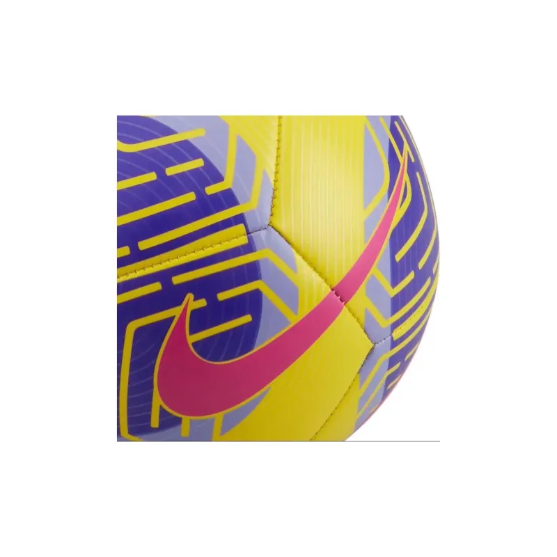 Nike Size 1 Ball Soccer Rubber Machine Stitched Soccer Ball Unisex Yellow Purple Magenta-3
