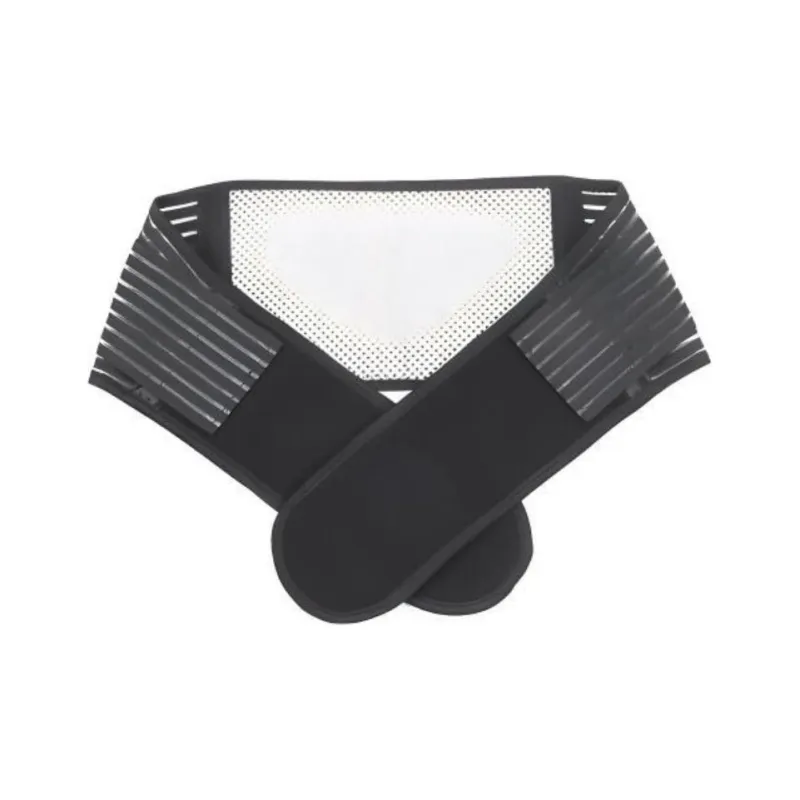 Topdomrus Back Support Braces Fitness Running Yoga Breathable Self-Heating Protective Black Unisex-4
