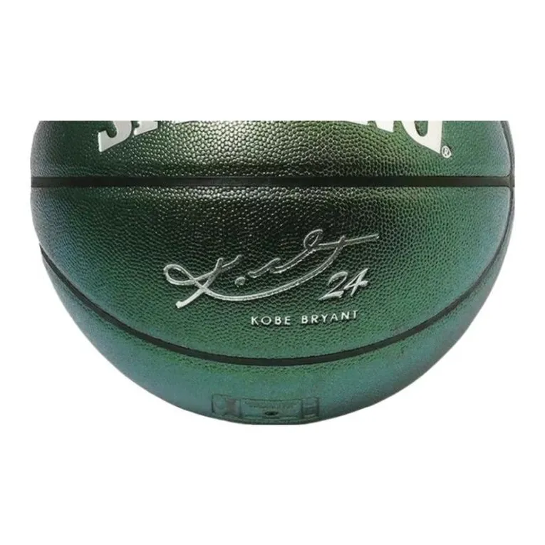 SPALDING Synthetic Leather Basketball Green Size 7 Ball Training-3