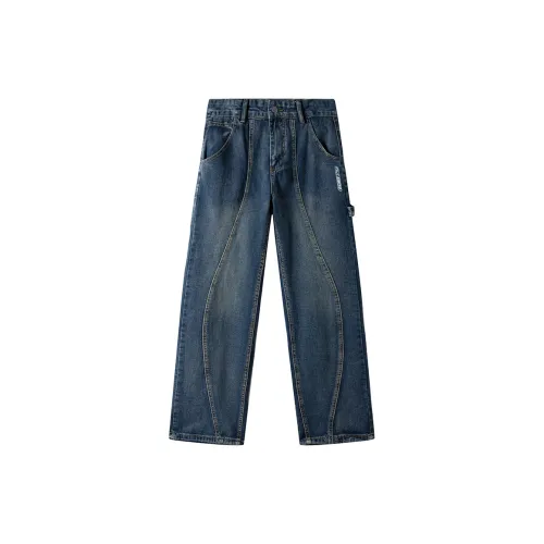 XINIYA TRAVEL Jeans Unisex Vintage Blue