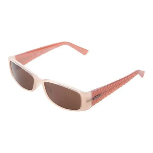 GUESS Acetate Rectangular Sunglasses Women's Gray Pink