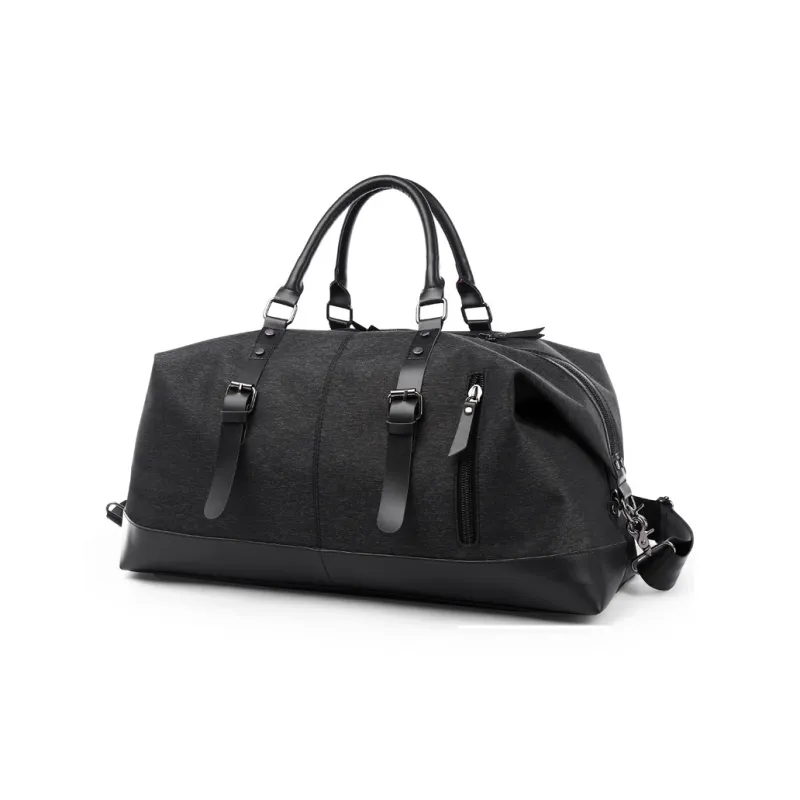 VIHUS Oxford Gym Bag Handbag Travel Bag Large Size Men's Black-1