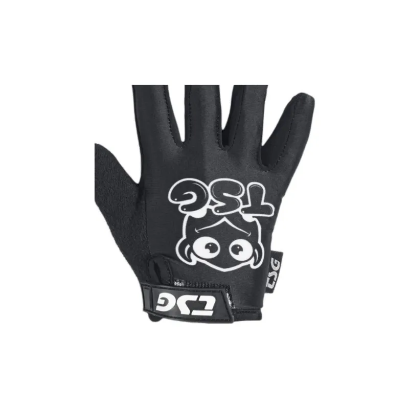 TSG Cycling Gloves Equipment Outdoor Kids' Terry Cloth Black-3