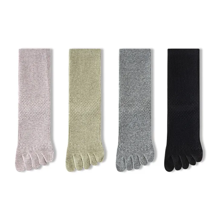 JIAZINI Mid Calf Socks Women's 4 Pack-4