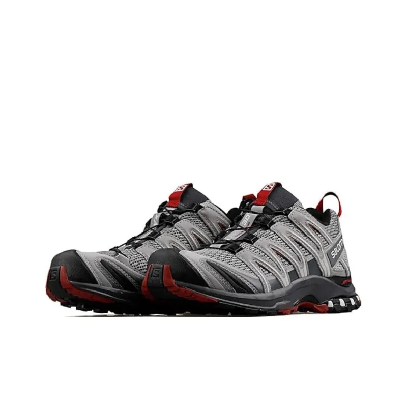 SALOMON XA PRO 3D Cushioning Slip Resistant Low Top Trail Running Training Running Shoes Men's Gray-2