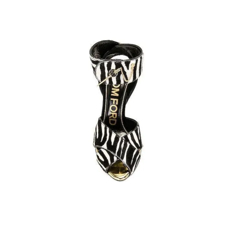 TOM FORD One Strap Sandals 10.5cm Women's Black-4