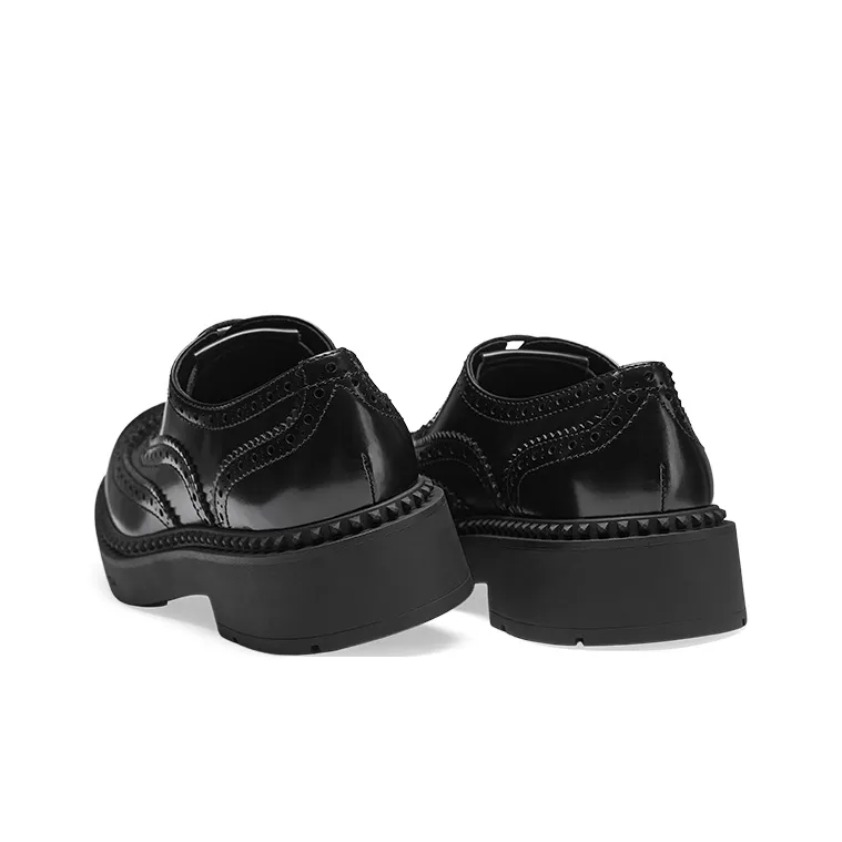 ASH MERCER Collection British Vintage Chunky Heel Unlined Shoes Women's-2