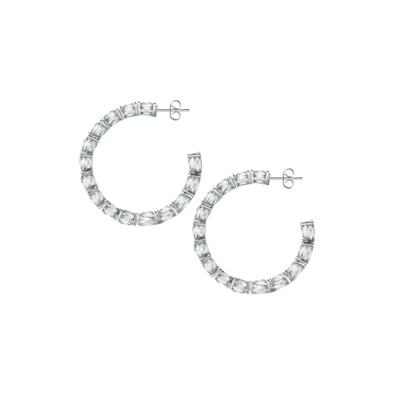 CHIARA FERRAGNI Zirconia Water 18K Gold Plated Italian Advanced Earrings Women's-3