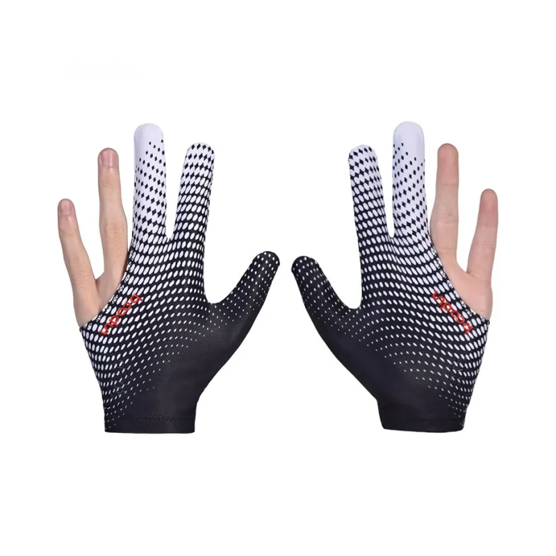 BOODUN Billiards Three Finger Gloves High Elasticity Lycra 1 Pack Both Hands-8