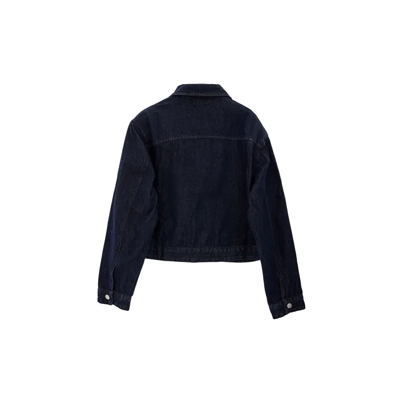 E.D.X Denim Jacket Women's Dark Blue-1