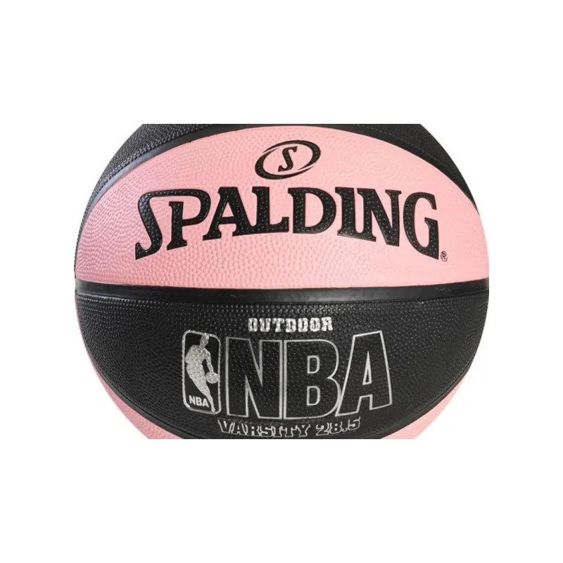 SPALDING Rubber Basketball Pink Black Size 6 Ball Training Women's-3