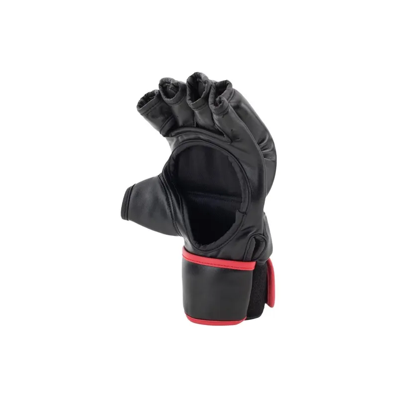 UFC Boxing Gloves Pu Leather Unisex Black Red-3