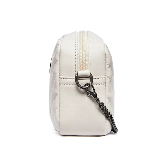 RED DRAGONFLY Polyurethane With Synthetic Leather Shoulder Bag Regular Women's Black/Ecru/White-8