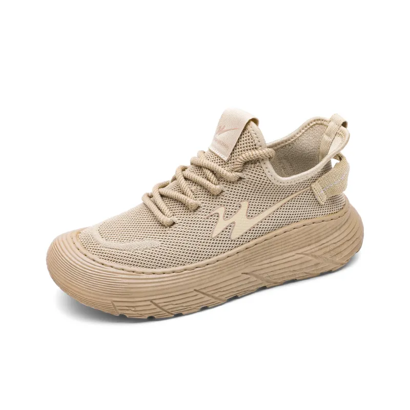 Binary Lightweight Cushioning Low Top Casual Shoes Men's Brown-2
