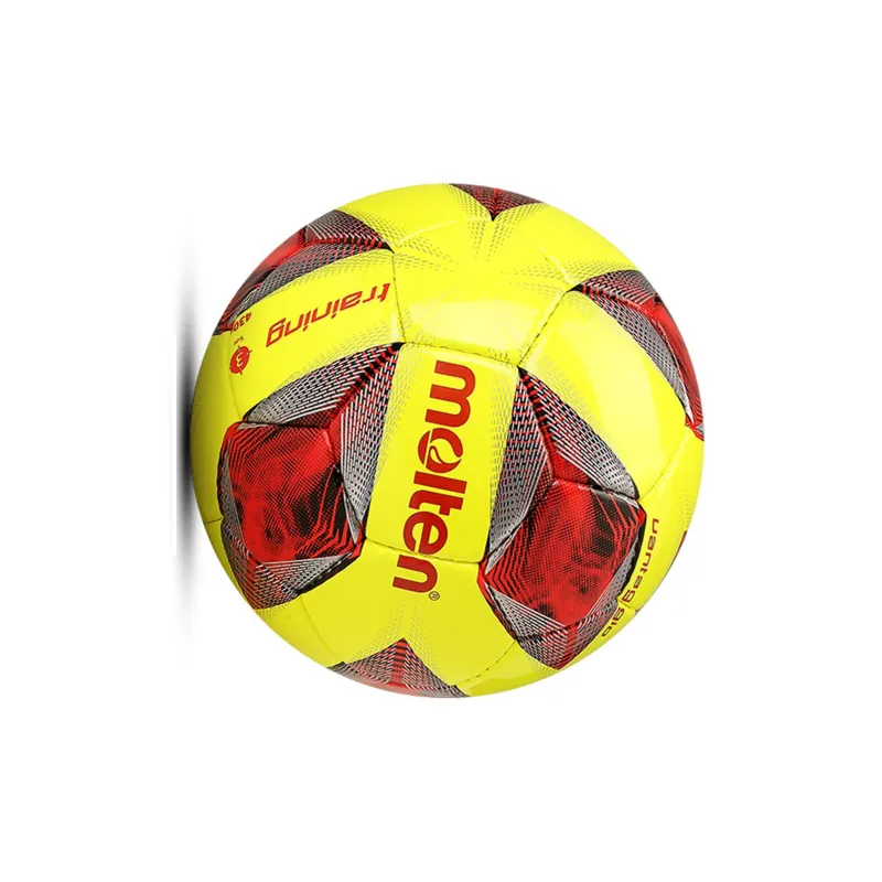 Molten Size 3 Ball Soccer PU Hand Stitched Soccer Ball Unisex Yellow-2