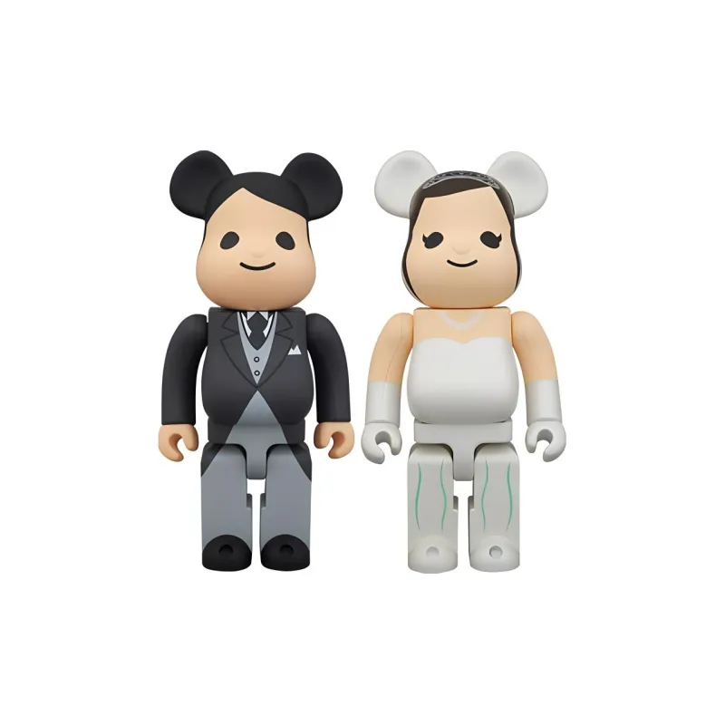 BE@RBRICK Greeting Marriage Of 2 Black/ White-0