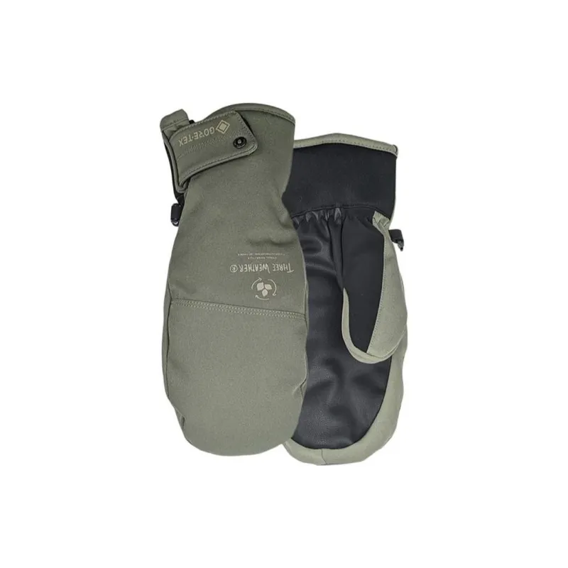 THREE WEATHER Ski Gloves Warm Water-Resistant Wear-Resistant Durable Mittens-3