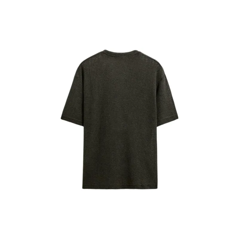 ZARA T Shirts Men Dark Brown-1
