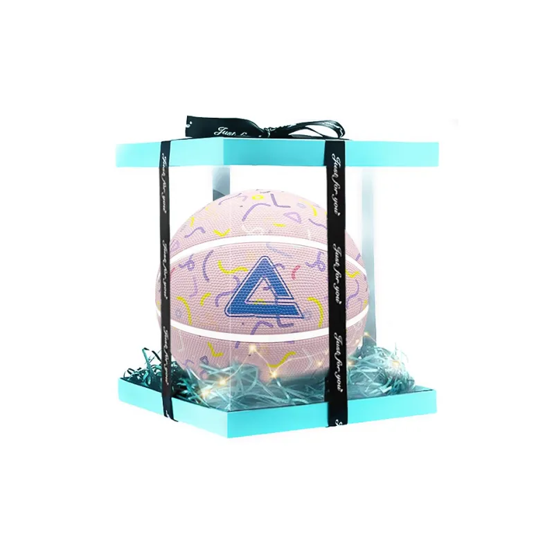 PEAK Rubber Basketball Pink Size 7 Training Competition Unisex-6