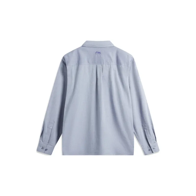 LiNing Sports Life Collection Shirt Men's Sea Salt Blue-1