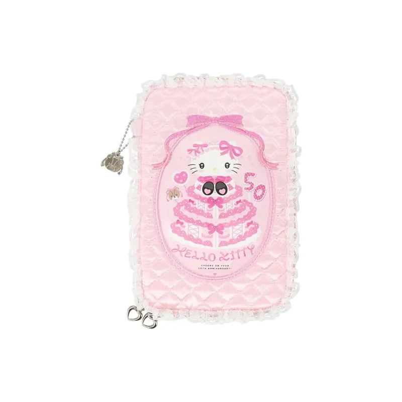 Sanrio Polyester Card Holder, Wallet Women's Pink-0