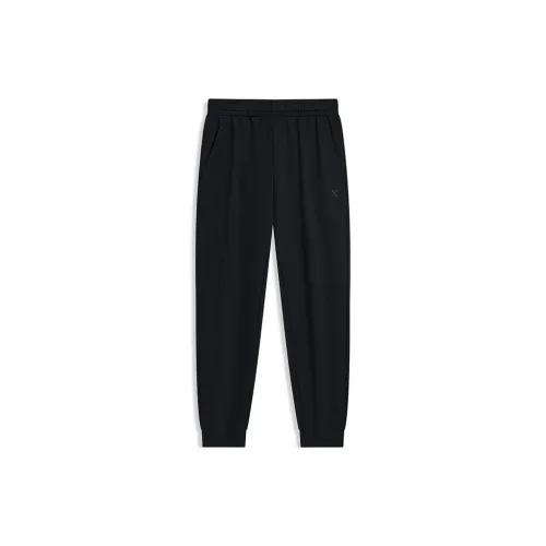 XTEP Variety Training Collection Knitted Sweatpants Men Jet Black