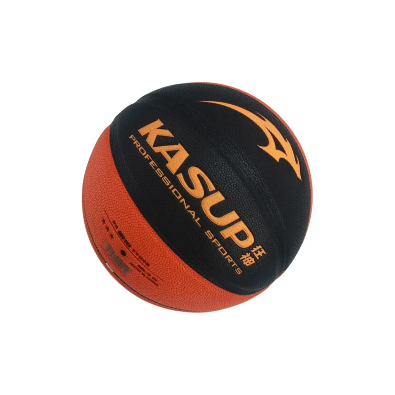 KASUP PU Basketball Black Orange Size 7 Training Unisex-1