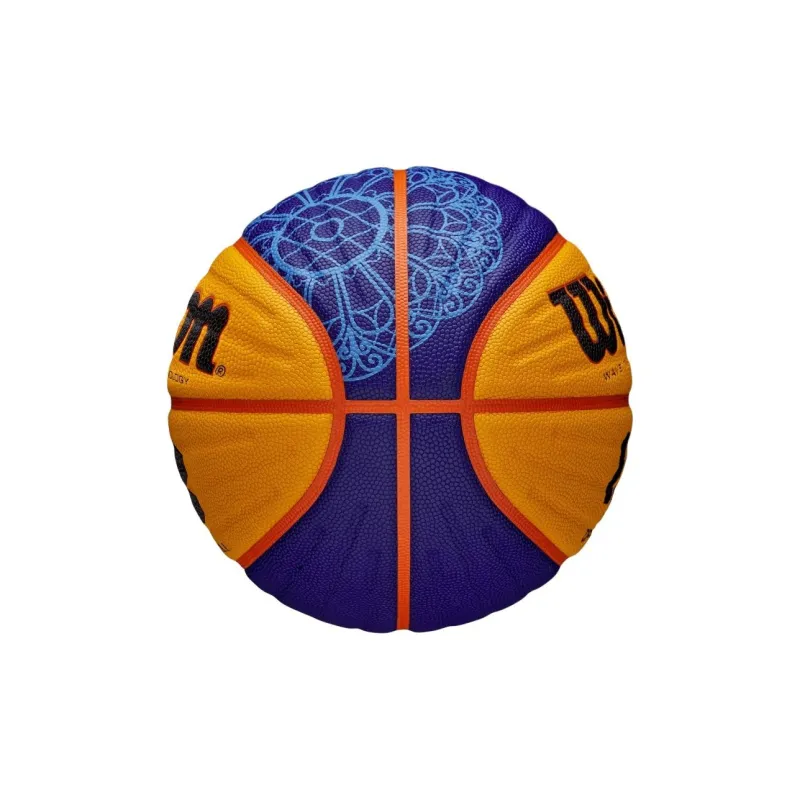 Wilson Size 6 Indoor, Outdoor, All Basketball Synthetic Leather Yellow Purple-4