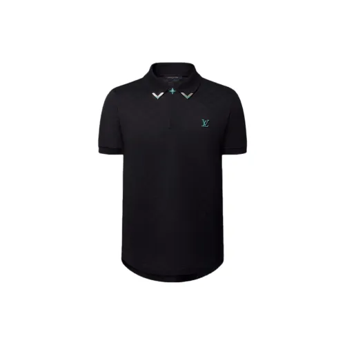 LOUIS VUITTON Polo Shirts Men Black